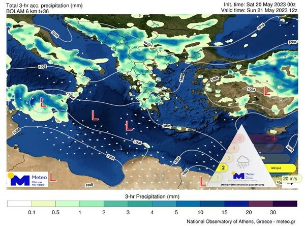 Εκλογές 2023: Με βροχές και καταιγίδες στην κάλπη- Άστατος καιρός και στην Αττική (ΧΑΡΤΕΣ)