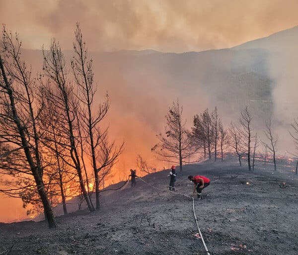 Φωτιά στη Ρόδο: Ανεξέλεγκτα τα τέσσερα μέτωπα - Εκκενώθηκαν οικισμοί