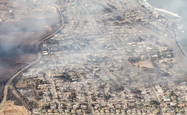 Hawaii wildfires burn historic town of Lahaina to the ground