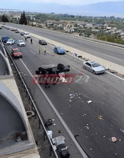 Μία νεκρή γυναίκα από τροχαίο στην εθνική οδό Αθηνών-Πατρών