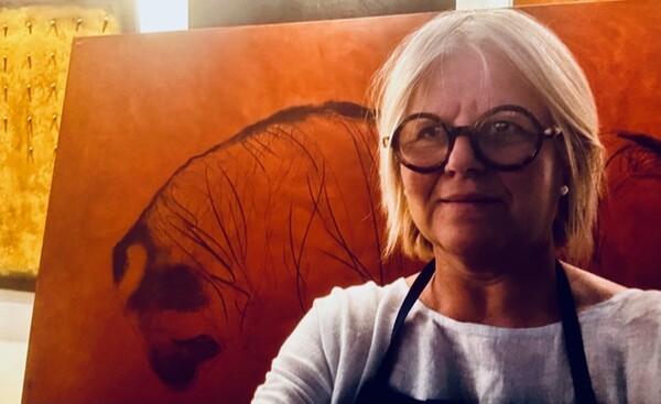 ALBA Artiste plasticienne “I paint to make sur not to die while being alive” Χριστίνα Φακορέλλη 