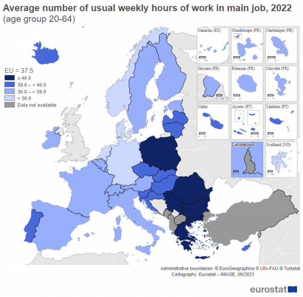 Eurostat: Οι Έλληνες εργάζονται τις περισσότερες ώρες στην ΕΕ