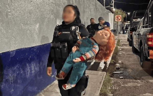 Mexican police cuff crooked 'demon doll' Chucky