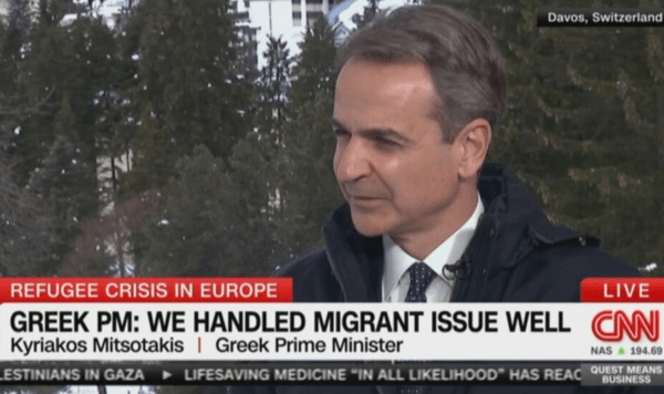 Μητσοτάκης στο CNN για μεταναστευτικό: «Πρέπει να χτίσουμε φράχτες αλλά χρειαζόμαστε και πόρτες»