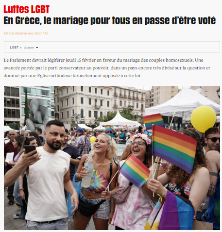 Διεθνής Τύπος για τον γάμο ομόφυλων ζευγαριών: Ο Μητσοτάκης συγκεντρώνει διακομματική στήριξη