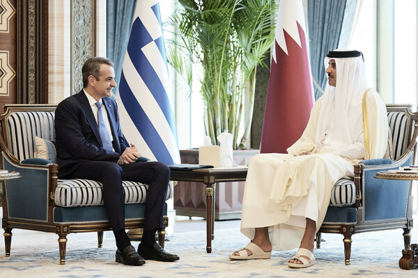 Συνάντηση Μητσοτάκη με τον εμίρη του Κατάρ- Οι επενδύσεις στο επίκεντρο