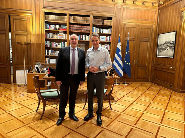 Συνάντηση Μητσοτάκη - Μεϊμαράκη στο Μαξίμου