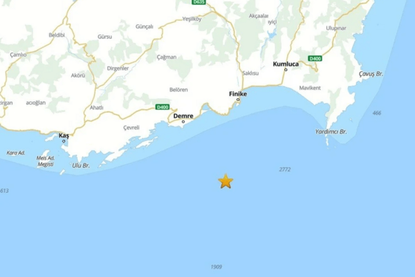 Σεισμός 4,7 Ρίχτερ στην Τουρκία, κοντά στο Καστελόριζο