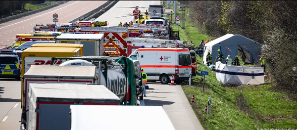 Γερμανία: Πέντε νεκροί από ανατροπή λεωφορείου κοντά στη Λειψία