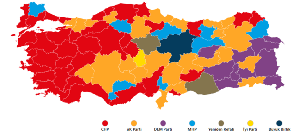 Τουρκία: Κοκκίνισε ο μισός εκλογικός χάρτης - Τι λένε τα ΜΜΕ