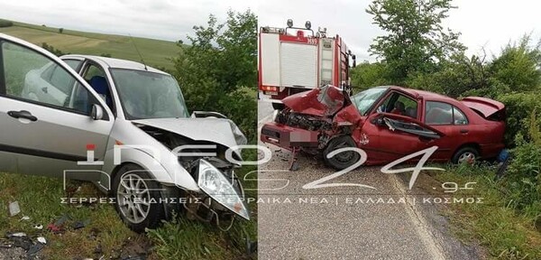 Σέρρες: 66χρονος πέθανε σε τροχαίο μετά από μετωπική σύγκρουση