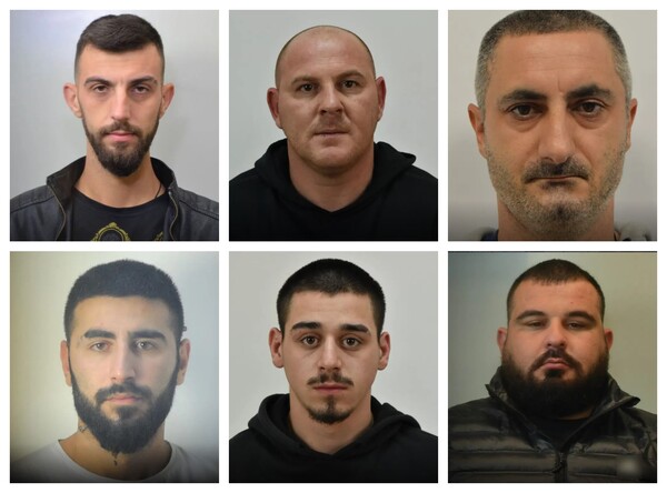 Greek mafia: Τις φωτογραφίες των οκτώ μελών που έχουν συλληφθεί δημοσιοποίησε η ΕΛ.ΑΣ.