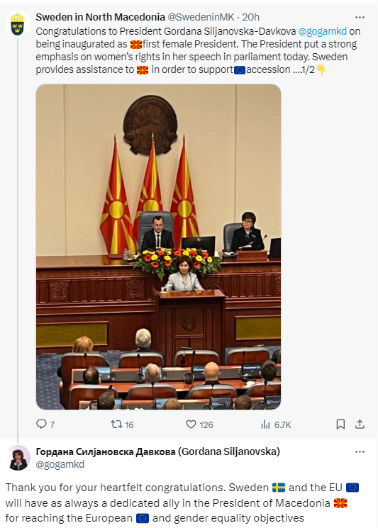 Βόρεια Μακεδονία: Η Γκορντάνα Σιλιάνοφσκα επιμένει στο «Μακεδονία» 