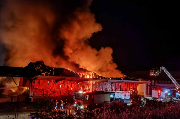 Λαμία: Συνεχίζονται οι έρευνες για τη φωτιά στο εργοστάσιο που εμπλέκεται στην τροφική δηλητηρίαση μαθητών