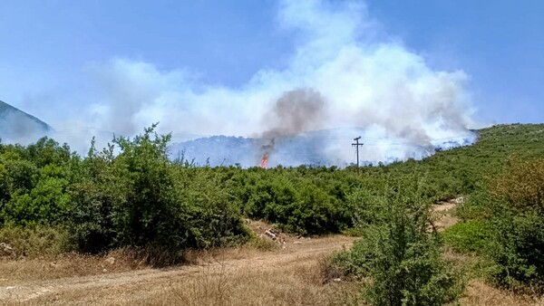 Μεγάλη φωτιά στο Κρανίδι – Καίγονται σπίτια