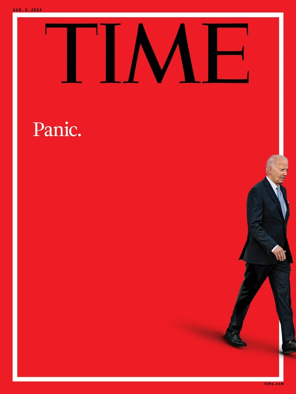 «Πανικός»: Το περιοδικό TIME δείχνει στον Τζο Μπάιντεν την έξοδο