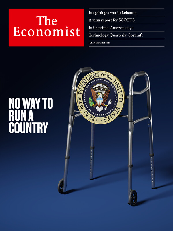 Σκληρό εξώφυλλο από τον Economist καλεί τον Μπάιντεν να παραιτηθεί με ένα «πι» στο πρωτοσέλιδο