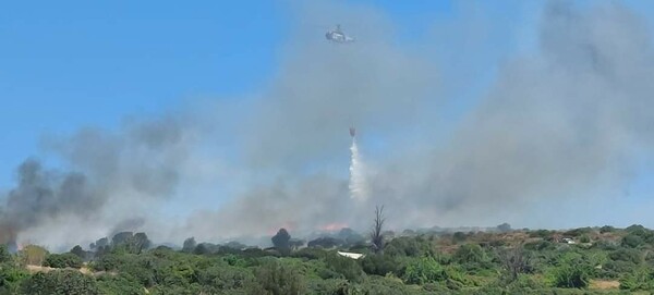 Φωτιά στην Χίο: Βελτιωμένη εικόνα από το μέτωπο - Συνεχίζονται οι προσπάθειες κατάσβεσης