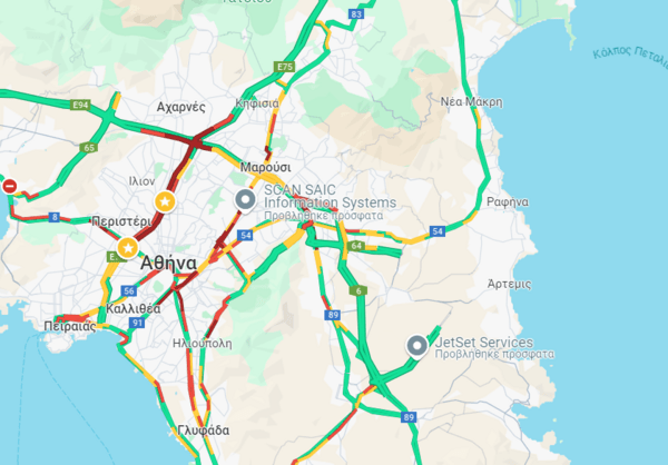 Η κίνηση στους δρόμους: