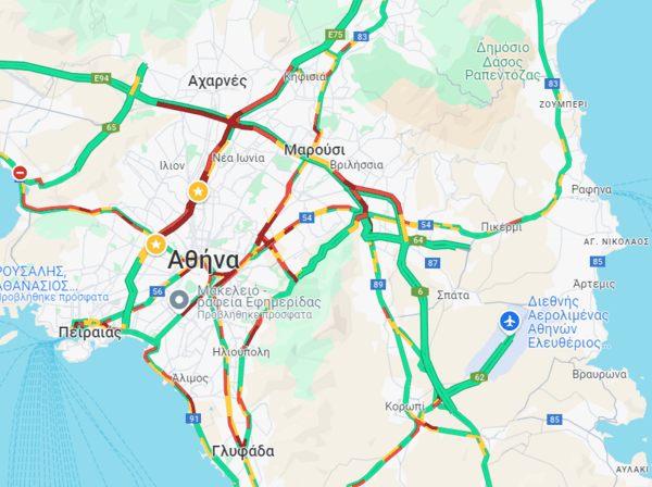 Η κίνηση στους δρόμους: