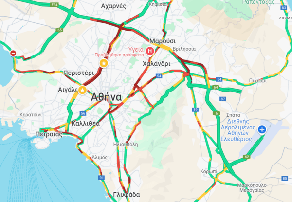 Η κίνηση στους δρόμους: