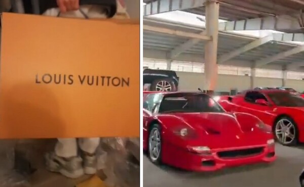 Louis Vuitton, Ferrari και Lamborghini: Ο «θησαυρός» που βρήκαν οι Σύροι στις οικίες του Άσαντ
