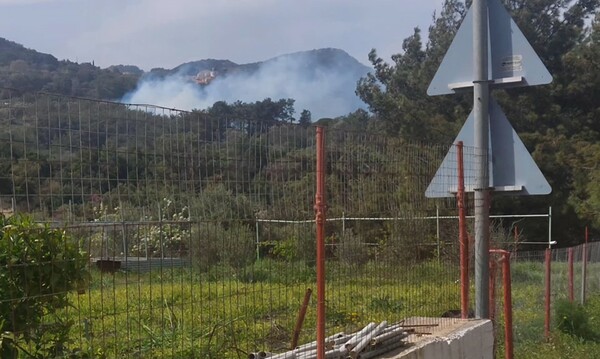 Φωτιά τώρα στη Σάμο: Καίγεται δάσος στην περιοχή Λέκκα