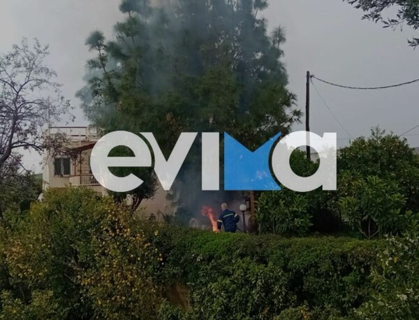 Εύβοια: Έντονα φαινόμενα στην περιοχή - Έπεσε κεραυνός σε σπίτι λόγω της κακοκαιρίας