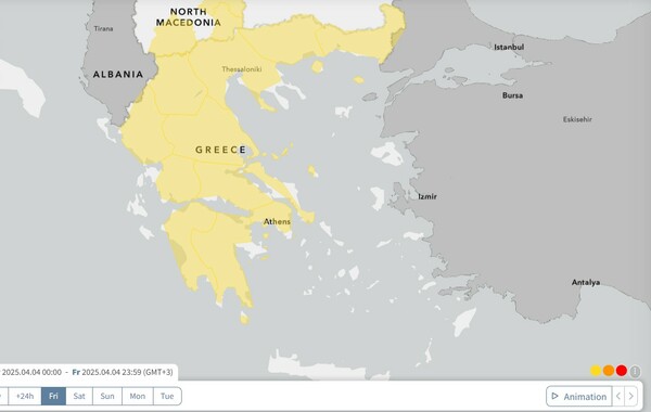 Καιρός: Χάρτες δείχνουν τις περιοχές όπου θα βρέχει μέχρι το βράδυ του Σαββάτου