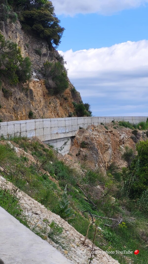 Κατέρρευσε ο νέος παραλιακός δρόμος που ενώνει Λάρισα με Μαγνησία