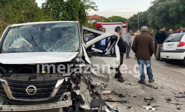 Ζάκυνθος: Τροχαίο δυστύχημα μετά από σύγκρουση ΙΧ με τουριστικό βαν - Ένας νεκρός