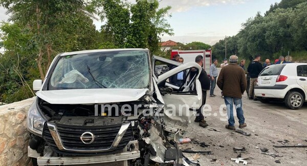 Ζάκυνθος: Τροχαίο δυστύχημα μετά από σύγκρουση ΙΧ με τουριστικό βαν - Ένας νεκρός