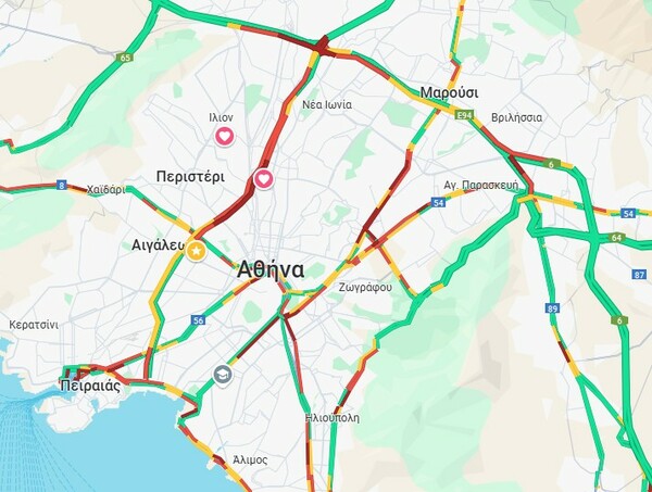 Κίνηση στους δρόμους: