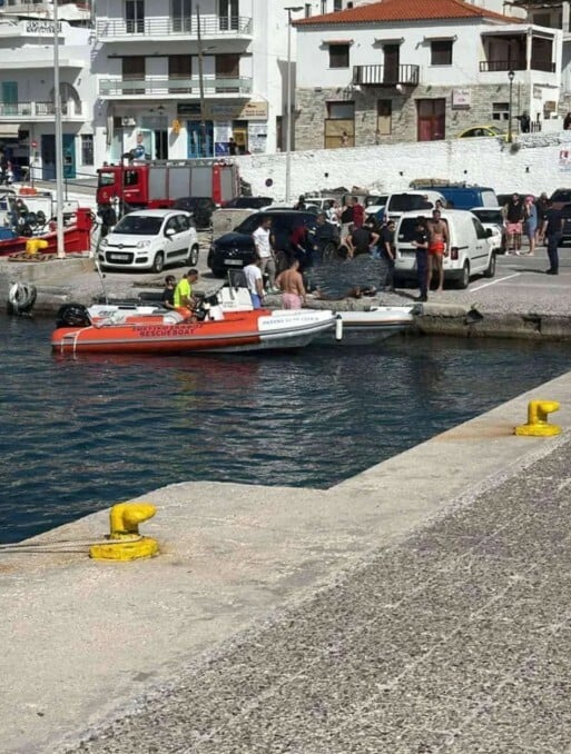 Νεκρή γυναίκα στην Άνδρο - Έπεσε με το αυτοκίνητό της στη θάλασσα