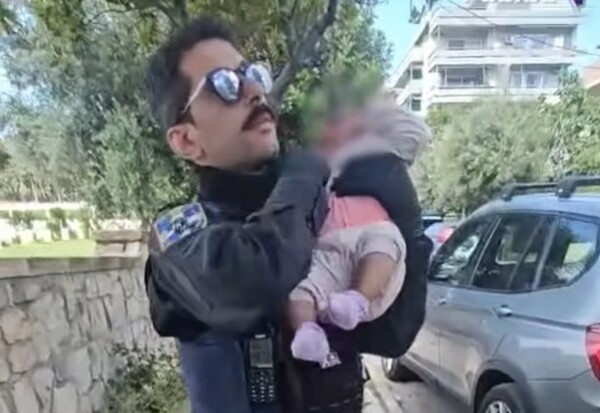 Άλιμος: Το βίντεο της ΕΛΑΣ με το βρέφος που βρέθηκε δίπλα από κάδο απορριμμάτων