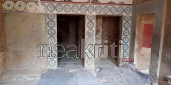 Κατάρρευση τοιχογραφίας στην Κνωσό μπροστά σε 300 επισκέπτες – Έρευνα για τα αίτια