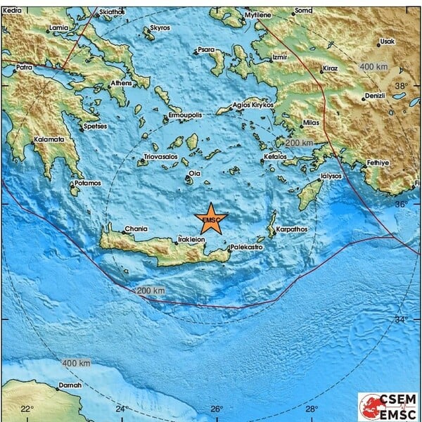 Σεισμός 6,1 Ρίχτερ στην Κρήτη
