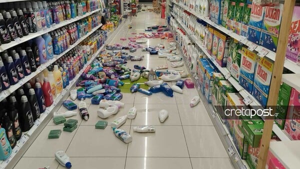 Σεισμός στην Κρήτη: Βίντεο από τη στιγμή των 6,1 Ρίχτερ