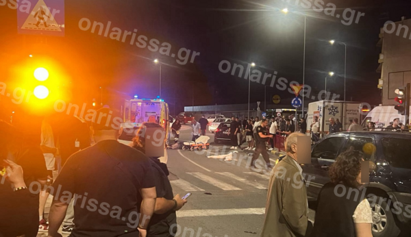 Λάρισα: Τροχαίο δυστύχημα με θύμα 52χρονη - Η μηχανή στην οποία επέβαινε συγκρούστηκε με Ι.Χ.