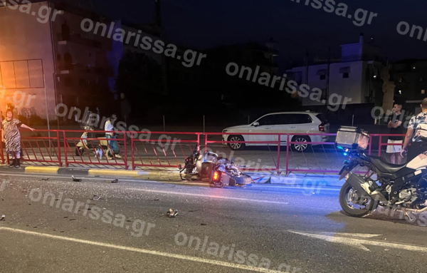 Λάρισα: Τροχαίο δυστύχημα με θύμα 52χρονη - Η μηχανή στην οποία επέβαινε συγκρούστηκε με Ι.Χ.