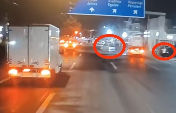 Οδηγός ξέχασε να τραβήξει χειρόφρενο και το ΙΧ κινούνταν «ακυβέρνητο» στη Λεωφόρο Αθηνών