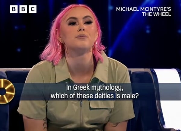 Απλή ερώτηση για την ελληνική μυθολογία «χάριζε» 72.000 λίρες σε βρετανικό τηλεπαιχνίδι
