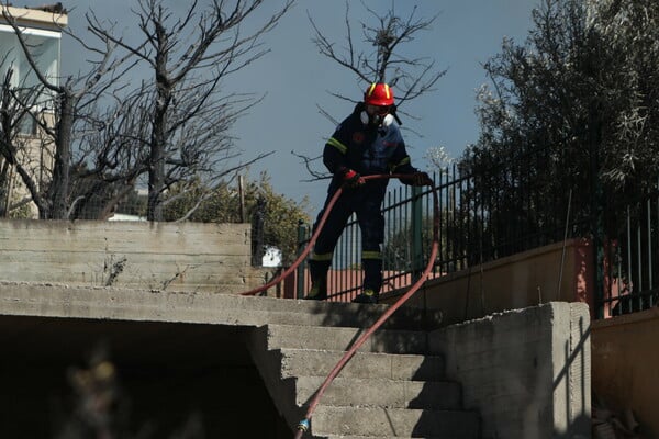 Φωτιά στην Παλαιά Φώκαια: Στις φλόγες σπίτια στο Θυμάρι - Απεγκλωβίστηκαν δεκάδες κάτοικοι