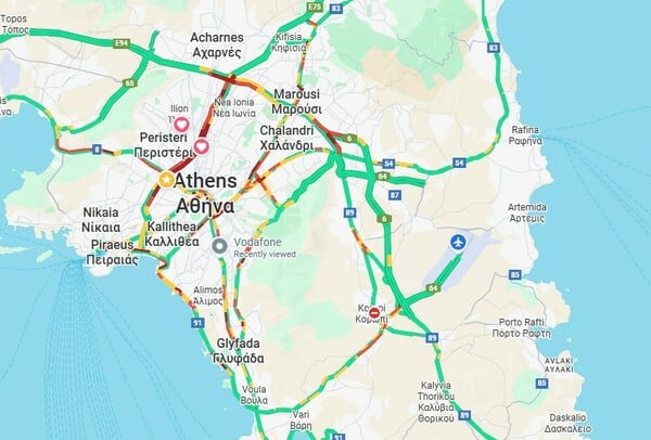 Κίνηση στους δρόμους: