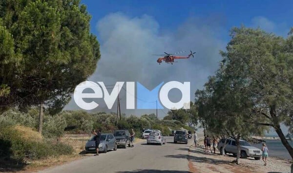 Αλιβέρι: Μία σύλληψη για την φωτιά - Σε πλήρη εξέλιξη η επιχείρηση κατάσβεσης