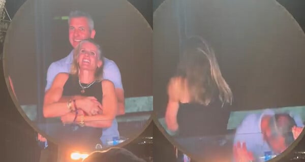 Η «kiss cam» τον πρόβαλε με συνεργάτιδά και όχι τη σύζυγό του - Aμηχανία για CEO σε συναυλία των Coldplay