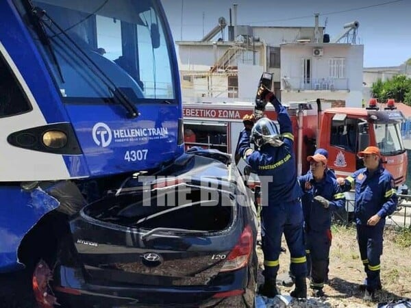 Σύγκρουση συρμού του Προαστιακού με Ι.Χ. στην Πάτρα – Απεγκλωβίστηκε τραυματισμένος ο οδηγός