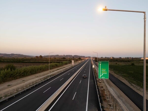 Εγκαινιάζεται σήμερα ο νέος αυτοκινητόδρομος Πατρών-Πύργου: Πότε θα δοθούν στους οδηγούς τα 65 χλμ.