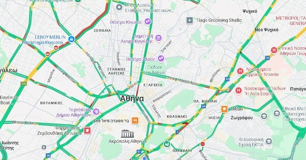 Κίνηση στους δρόμους: Αυξημένη στην κάθοδο του Κηφισού - Καθυστερήσεις και στο κέντρο της Αθήνας