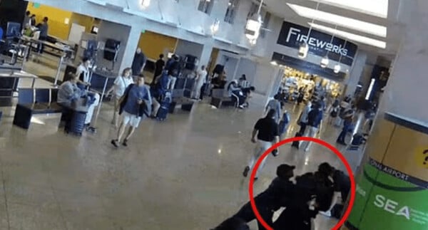 Η στιγμή που η Ολυμπιονίκης Σα'Κάρι Ρίτσαρντσον επιτίθεται στον σύντροφό της